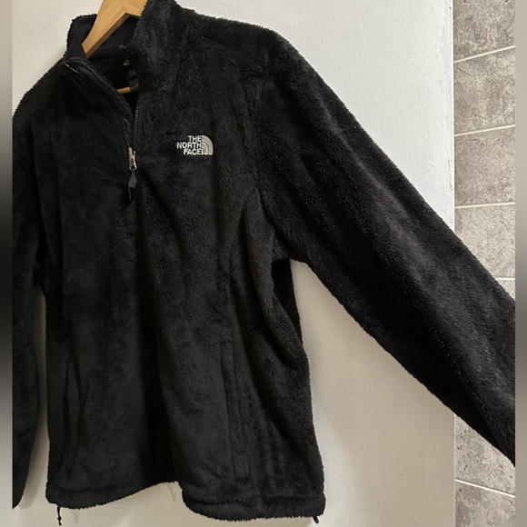 The North Face Black Osito Fuzzy Sherpa Full Zip Up Jacket Mocked Pockets XL - Picture 8 of 11